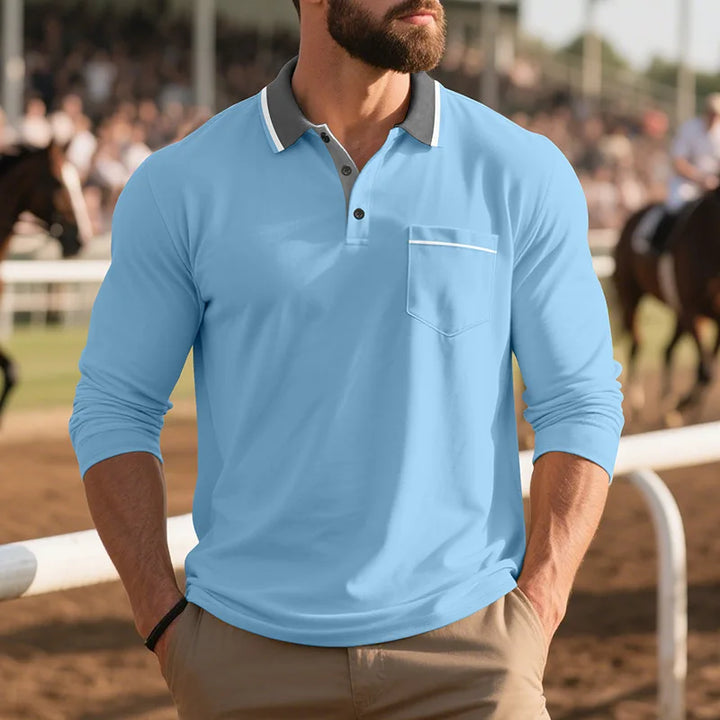 Balcombe - Soft-Touch Langarm-Poloshirt
