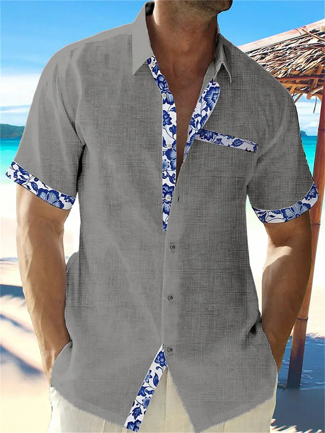 Eastcott - Lässiges Sommerhemd mit Ethno-Print