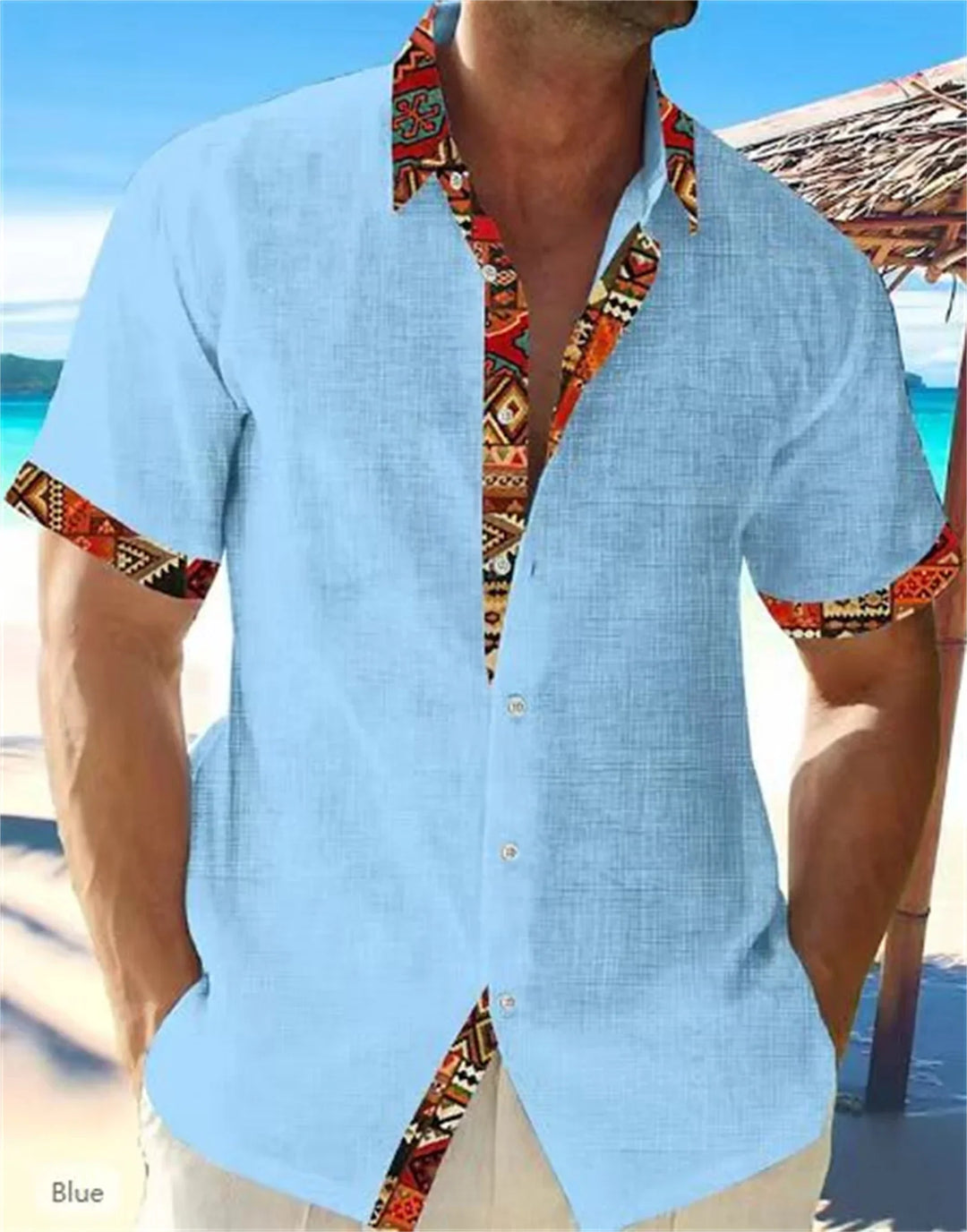 Eastcott - Lässiges Sommerhemd mit Ethno-Print