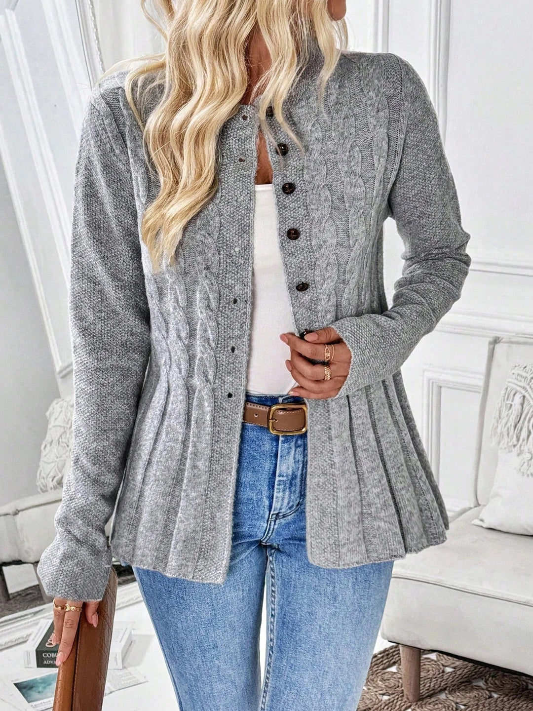 Zarela - Offener Premium-Cardigan
