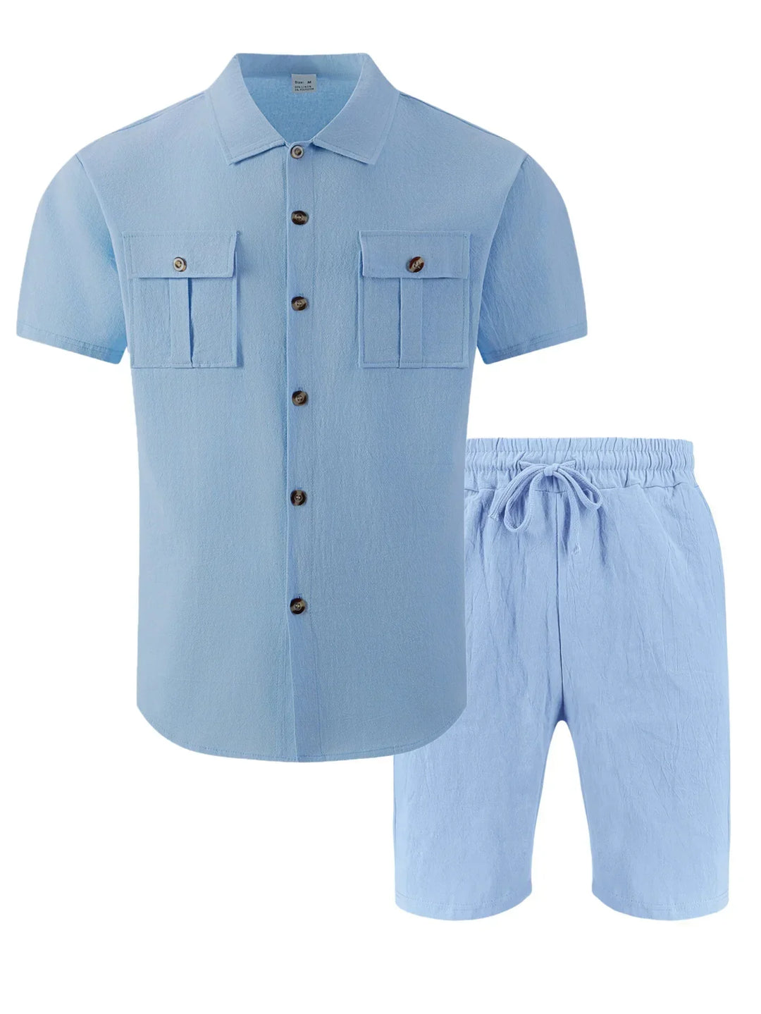 Dunley - Luftig-leichtes Ensemble mit passendem Hemd und Shorts