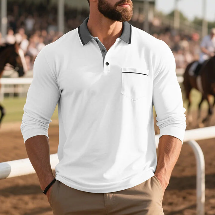 Balcombe - Soft-Touch Langarm-Poloshirt