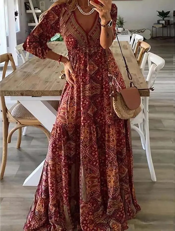 Ysavelle - Weiches Boho-Kleid