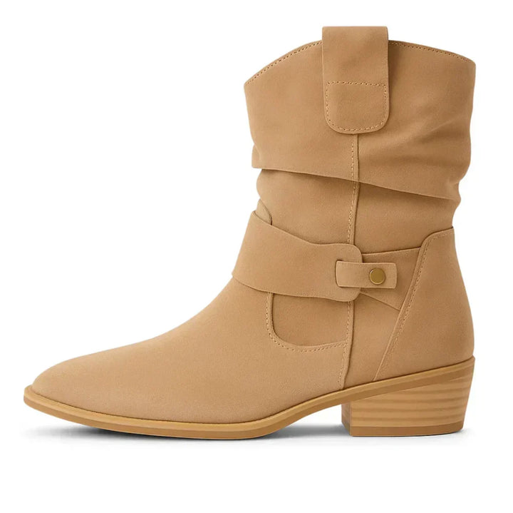 Calluna - wadenhohe Soft-Touch-Stiefel mit Blockabsatz