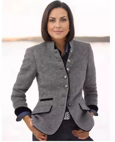 Violeta - federleichte Stehkragenjacke