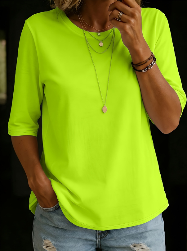 Isara - Soft-Touch Halbarm-T-Shirt