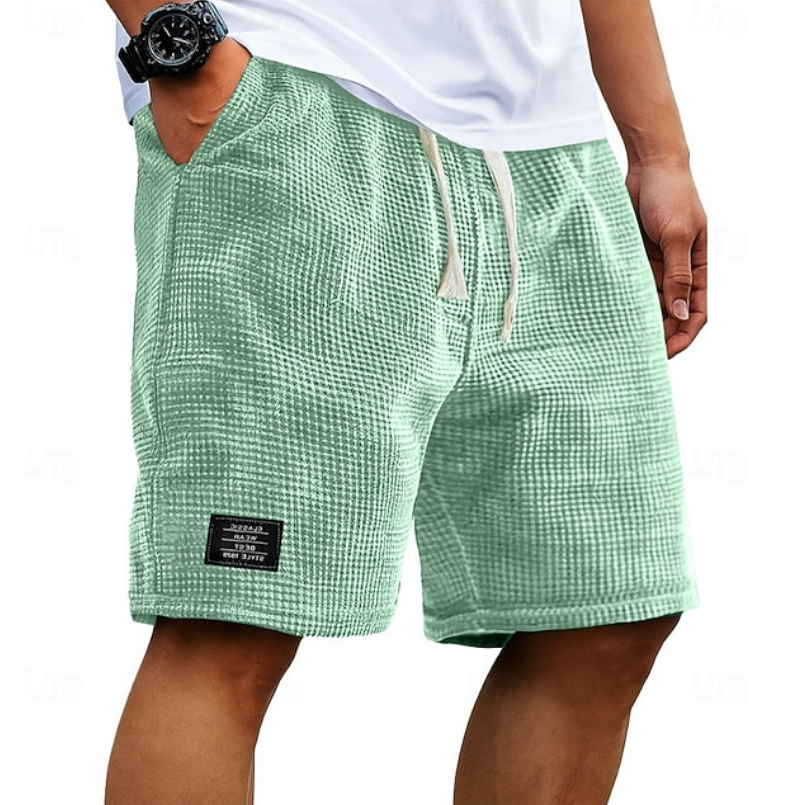 Godwin - Atmungsaktive Waffelpiqué-Shorts