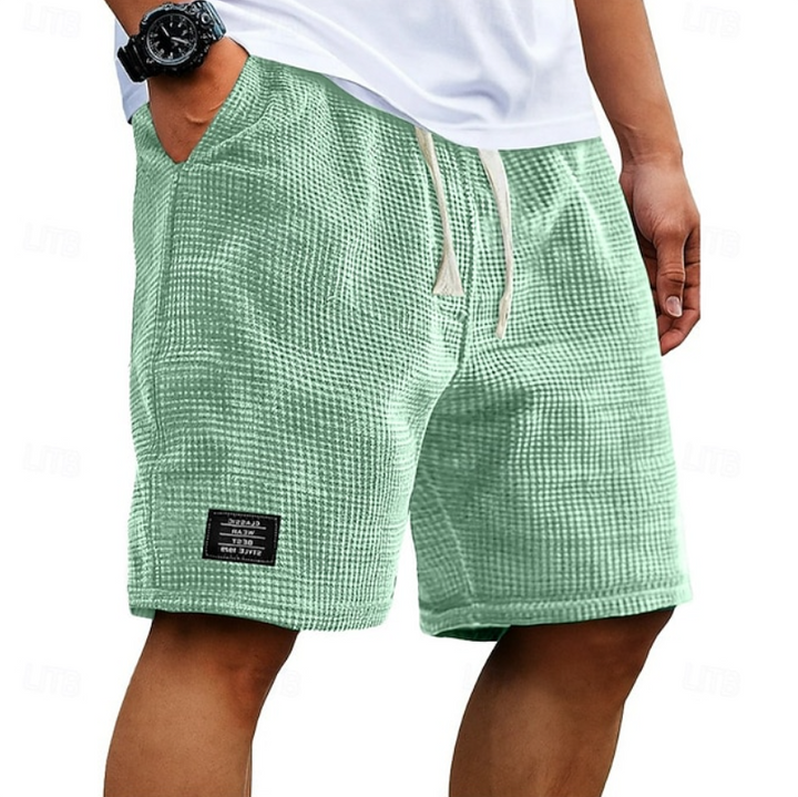 Godwin - Atmungsaktive Waffelpiqué-Shorts