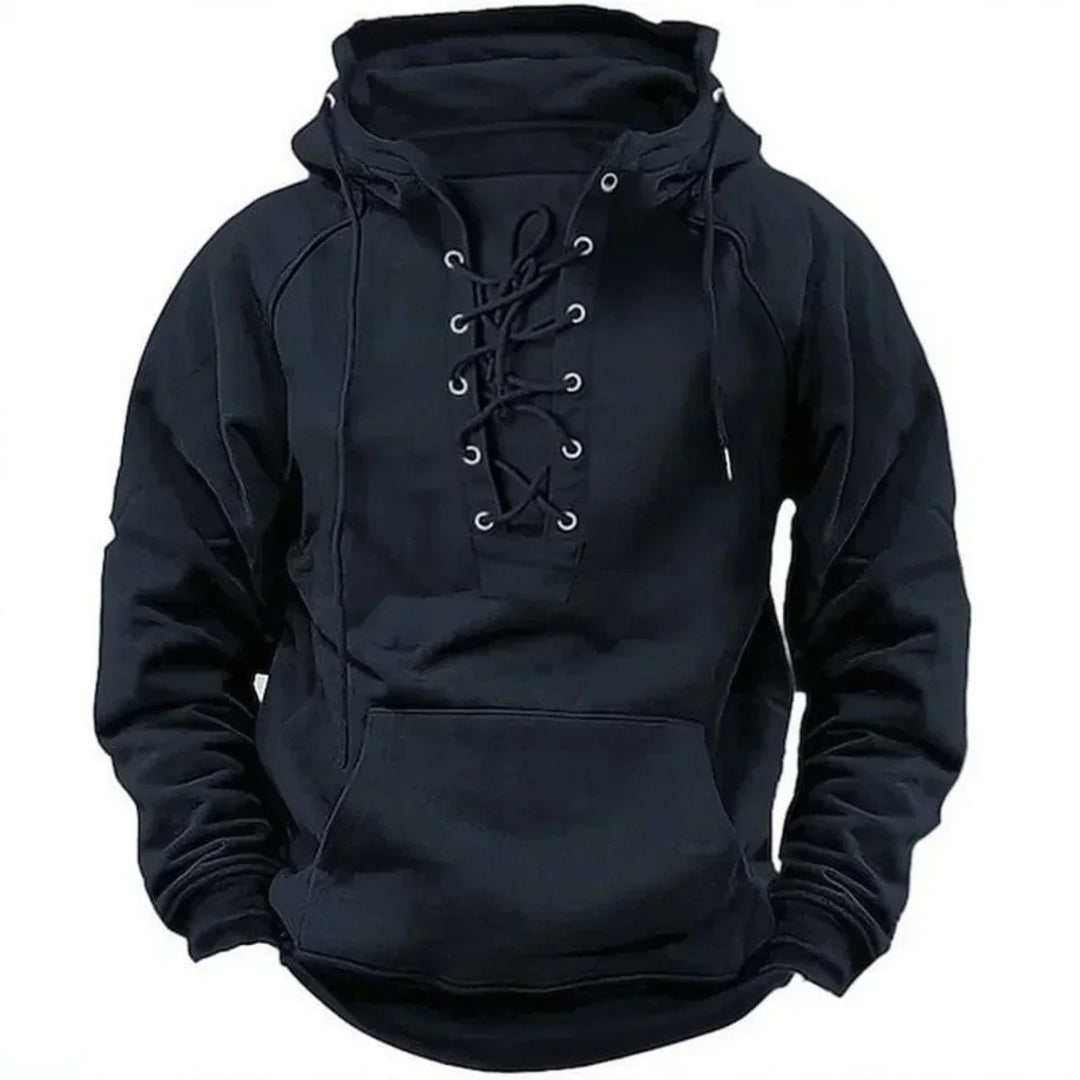 Damon - Soft-Touch-Kapuzenpullover mit Schnürung
