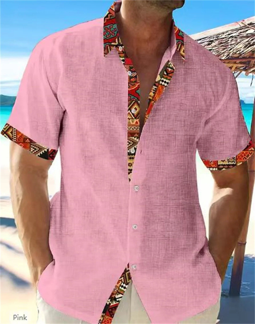 Eastcott - Lässiges Sommerhemd mit Ethno-Print