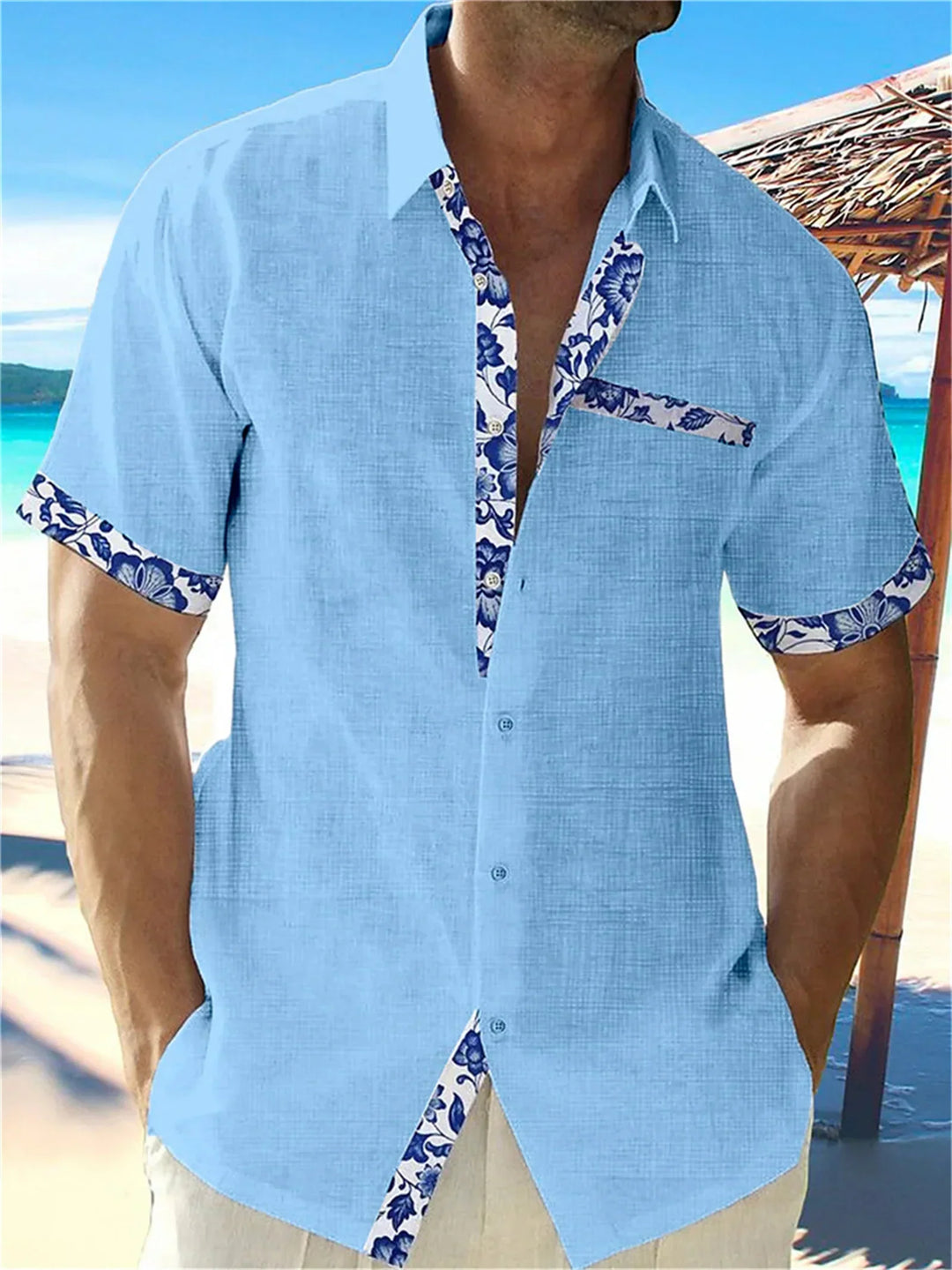 Eastcott - Lässiges Sommerhemd mit Ethno-Print