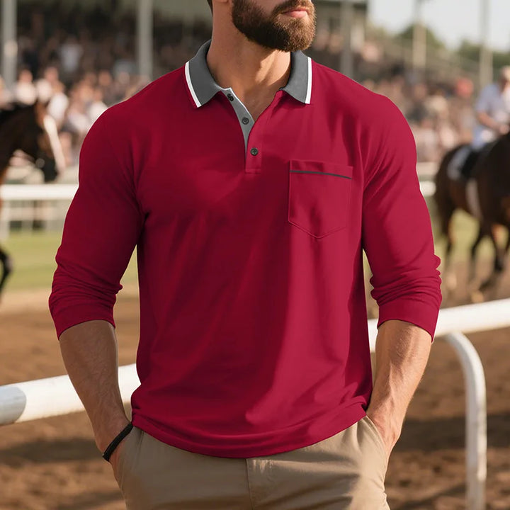 Balcombe - Soft-Touch Langarm-Poloshirt