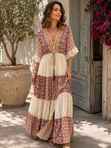 Faustine - Soft-Touch-Spitzen-Maxikleid
