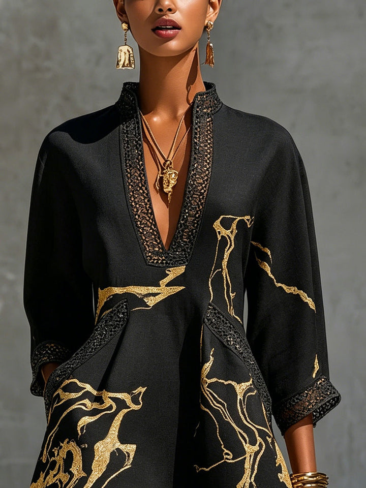 Estelline - A-Linien-Kleid aus Premium-Leinen