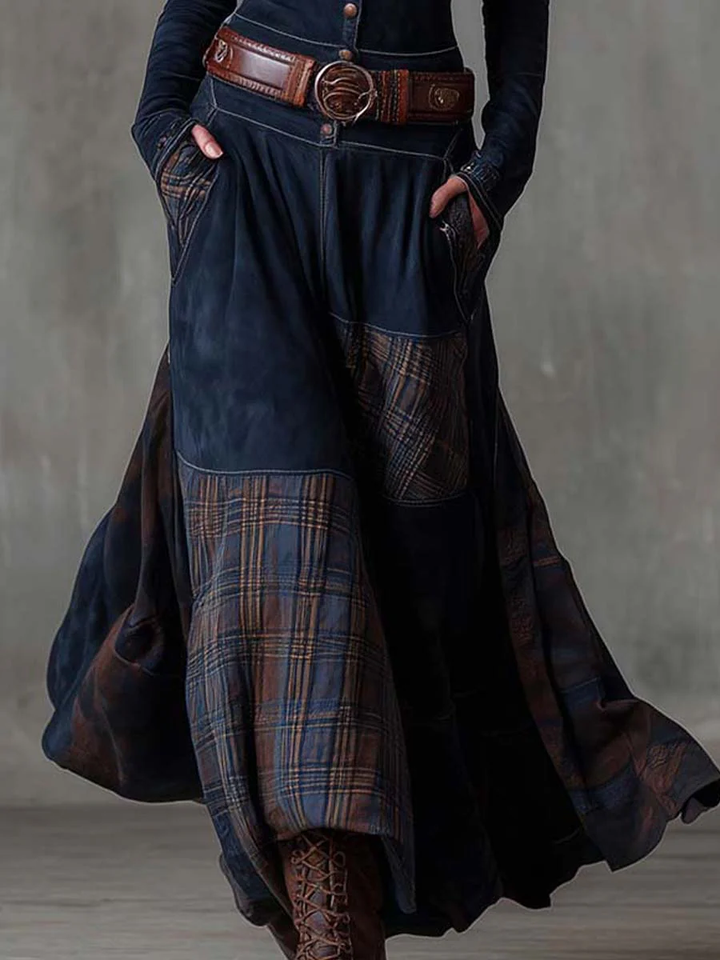 Feline - Soft-Touch Patchwork-Kleid