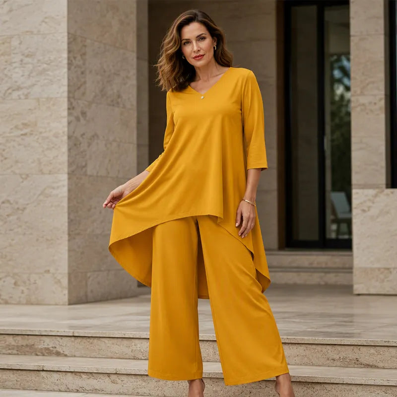 Laurivelle - Soft-Touch Maxikleid in grossen Grössen