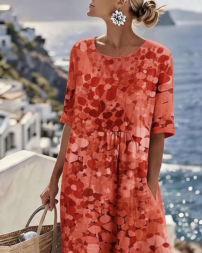 Adria - Soft-Touch A-Linien-Midikleid