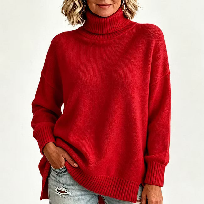 Bettina - Lässiger Strickpullover mit langen Ärmeln