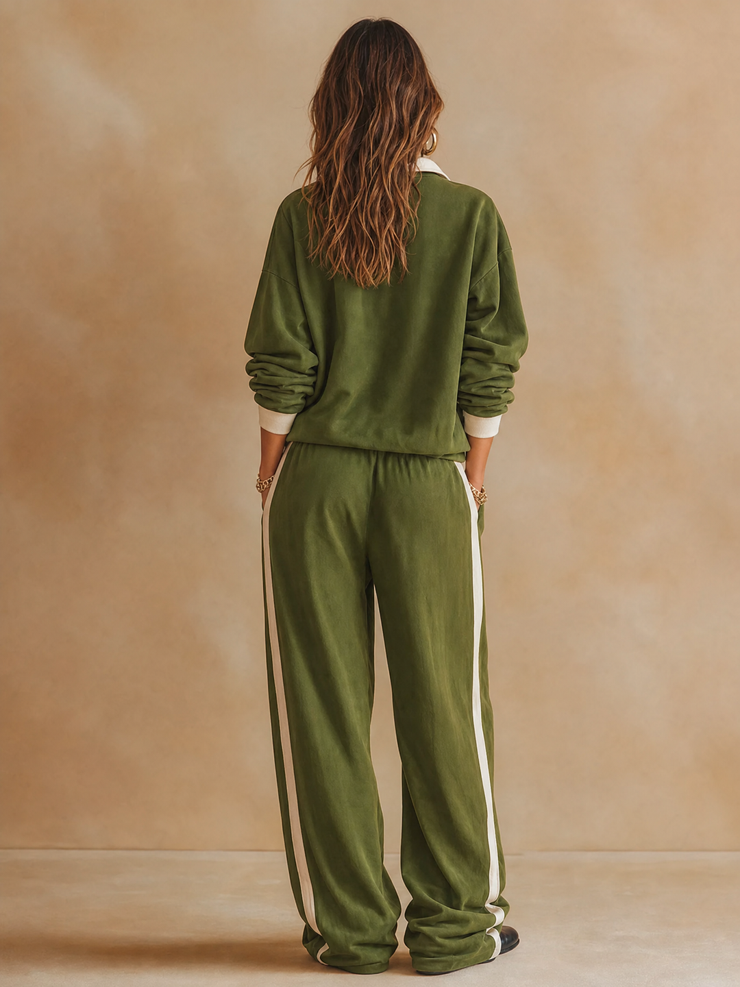 Ruby - Set aus lässigem Poloshirt und weiter Hose
