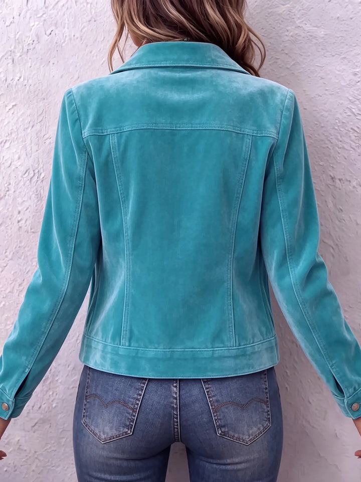 Amandria - Jacke mit Knopfleiste in Vintage-Waschung