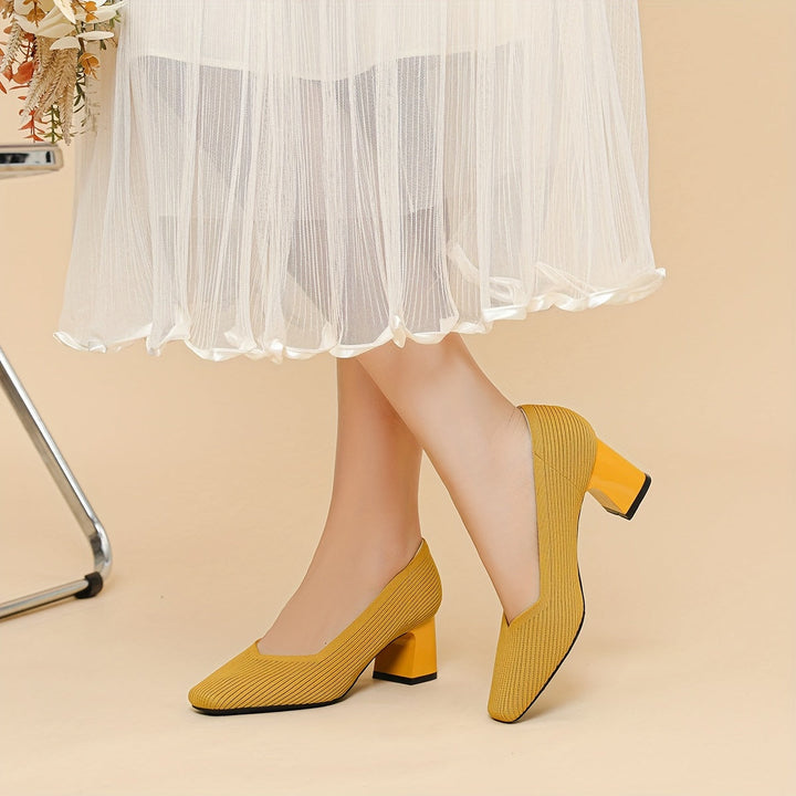 Hetty - Court-Schuh mit quadratischem Absatz