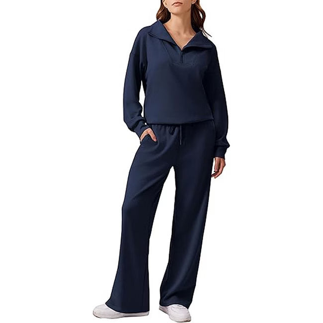 Maud - Legeres zweiteiliges Half-Zip-Set