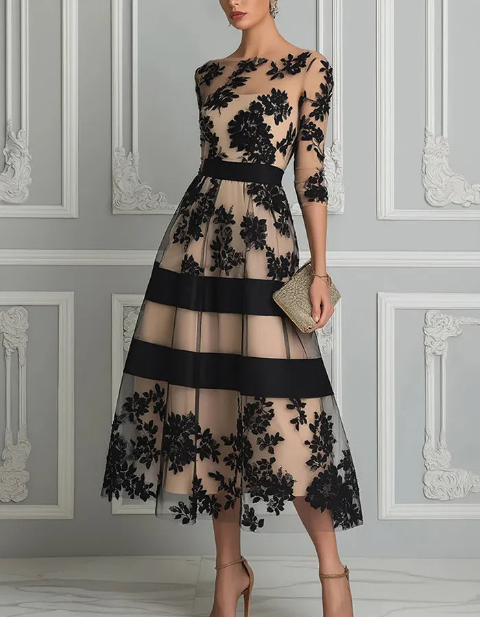 Alouessa - Elegantes Midikleid in A-Linie