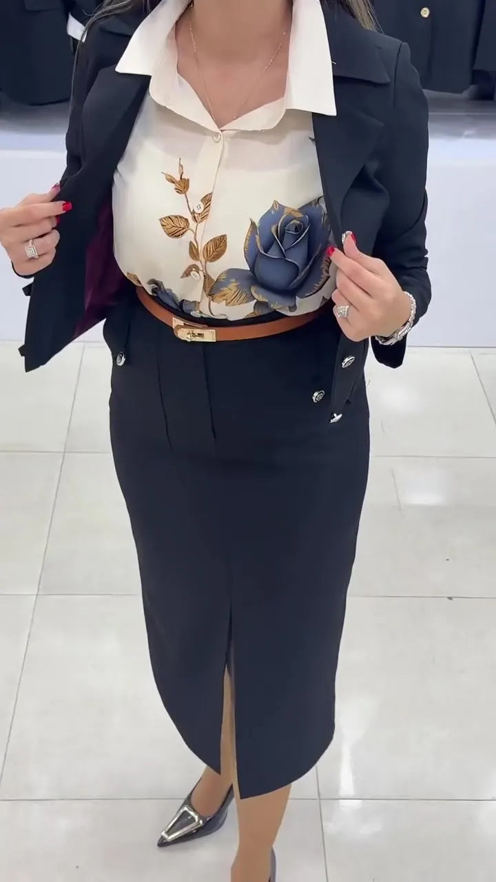 Xavina - Massgeschneiderter Zweiteiler mit Blazer und Rock