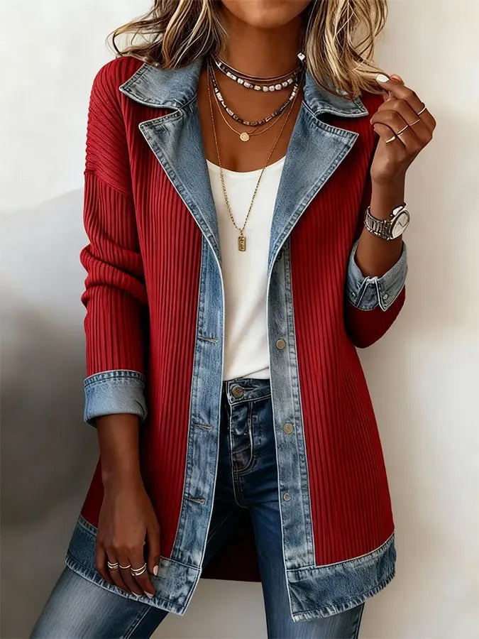 Zyrelle - Lässiger Strick-Cardigan mit Knopfleiste
