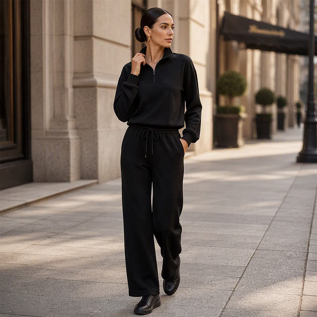 Maud - Legeres zweiteiliges Half-Zip-Set