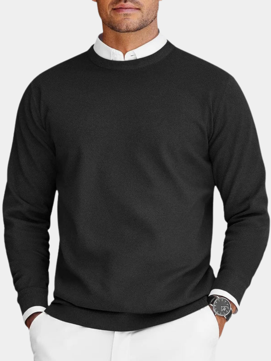Corvyn - Weicher Rundhals-Pullover