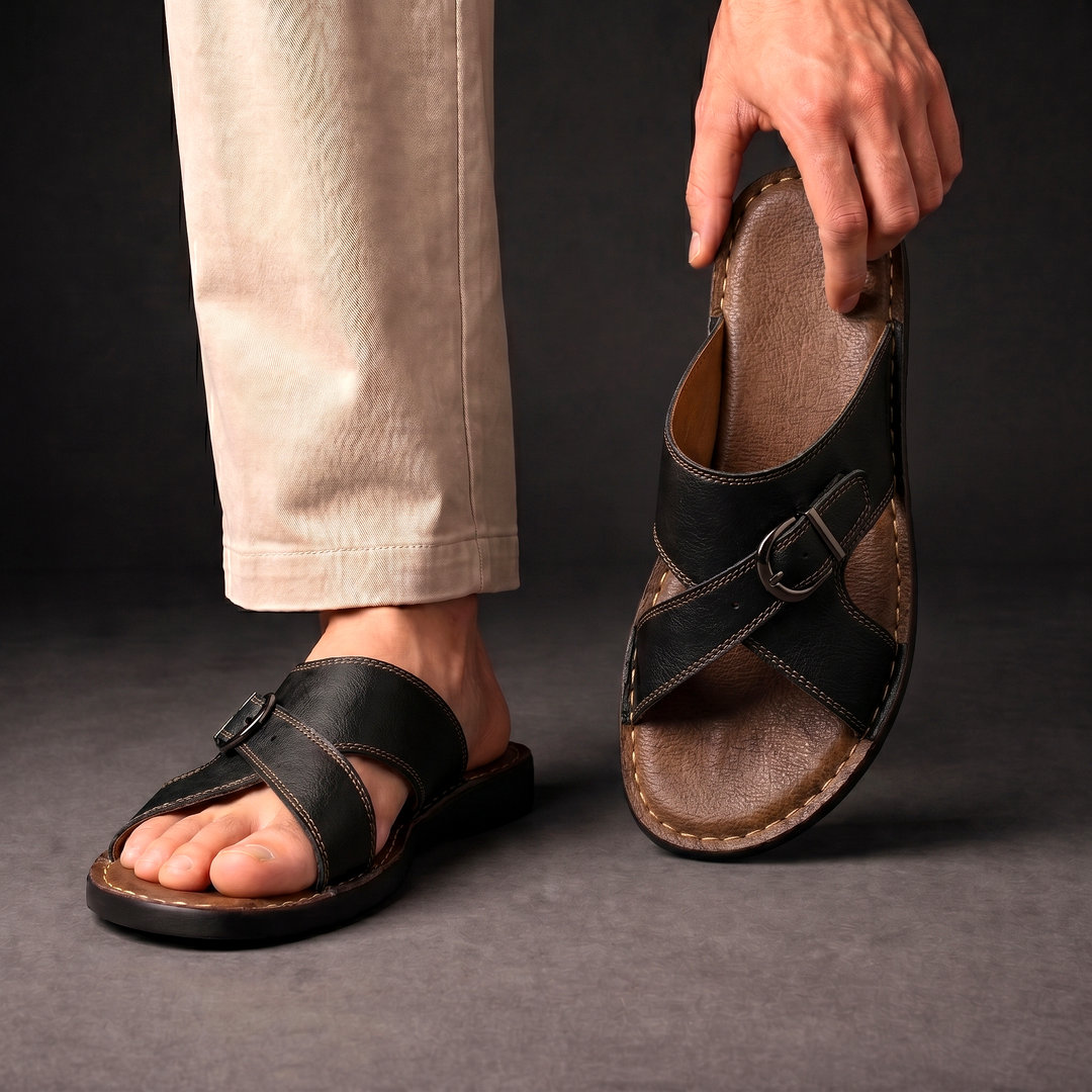 Camden - Hochwertige Kreuzriemen-Sandalen
