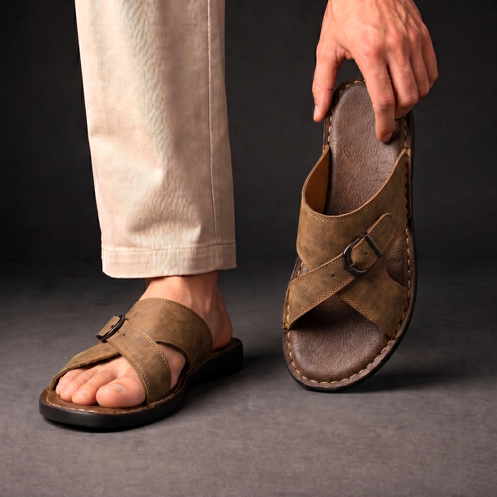 Camden - Hochwertige Kreuzriemen-Sandalen