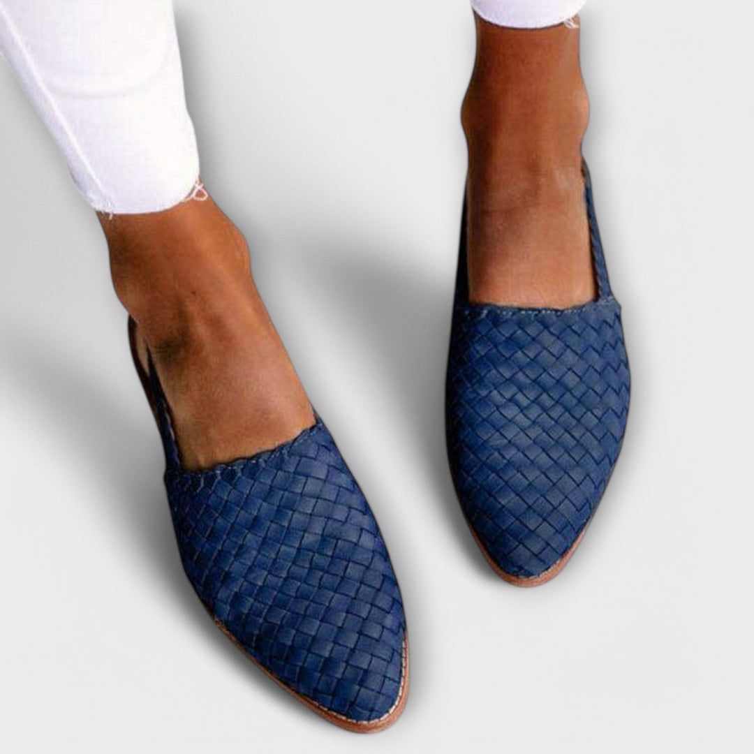 Alouisa - Handgewebte Slingback-Ballerina