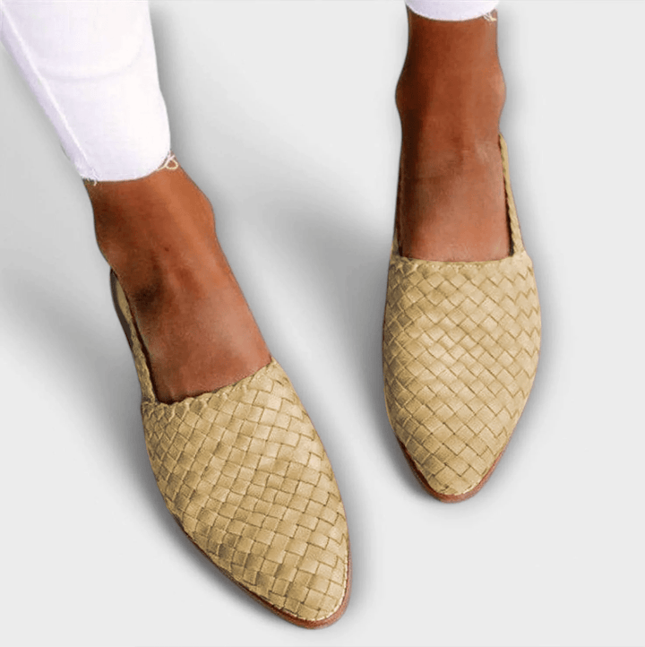 Alouisa - Handgewebte Slingback-Ballerina