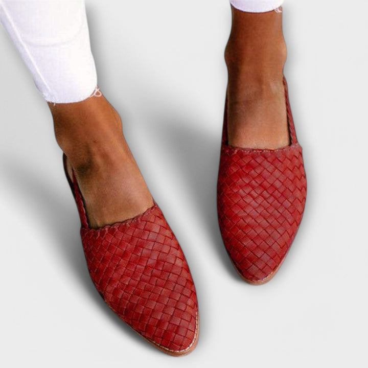Alouisa - Handgewebte Slingback-Ballerina