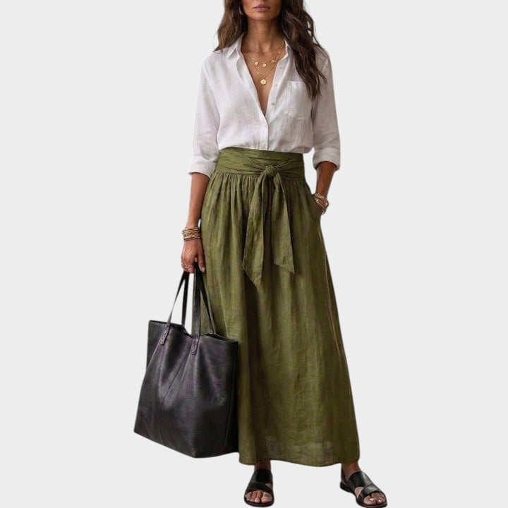 Salome - Set aus Bluse im Relaxed Fit und Midirock