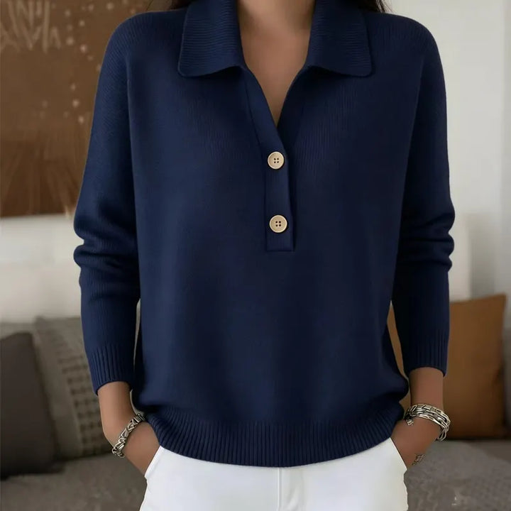 Belisara - Soft-Touch-Pullover mit V-Ausschnitt