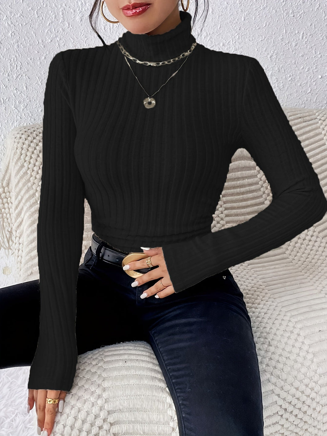 Amity - Weicher Rollkragenpullover