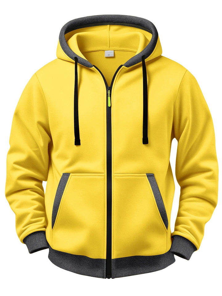 Brenner - Softtouch-Kapuzenjacke mit Reissverschluss