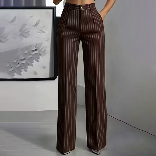 Blyss - elegante gestreifte Wide-Leg-Hose