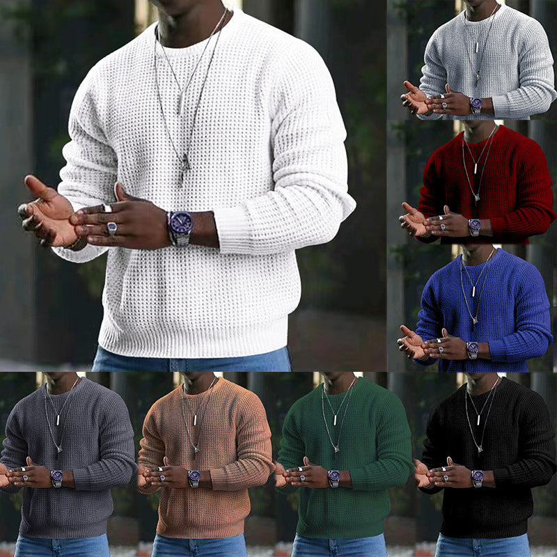 Beorn - Strukturierter Strickpullover mit Rundhalsausschnitt
