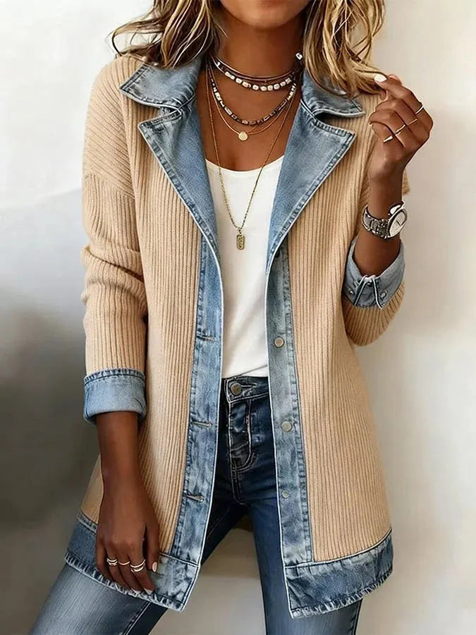 Zyrelle - Lässiger Strick-Cardigan mit Knopfleiste