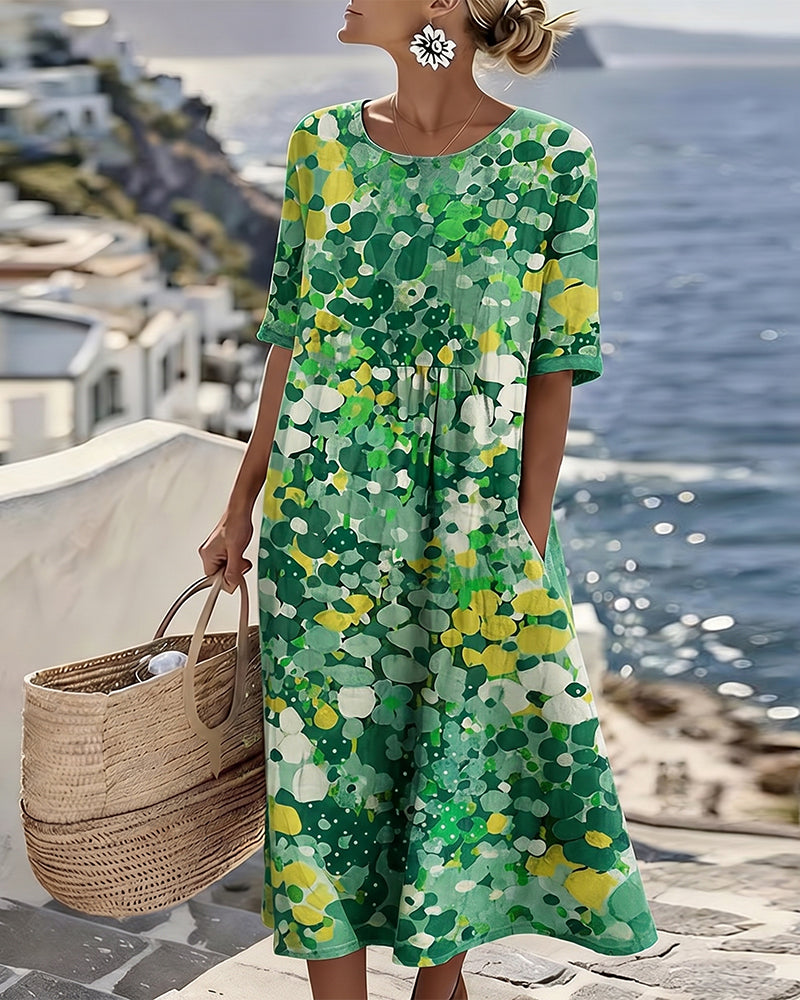 Adria - Soft-Touch A-Linien-Midikleid