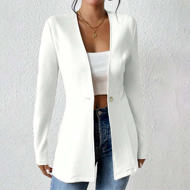 Alivienne - Massgeschneiderter Blazer mit Ein-Knopf-Verschluss