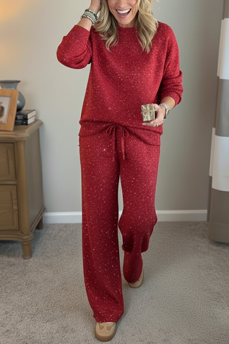 Celia - Jacke und Hose in Schimmer-Optik