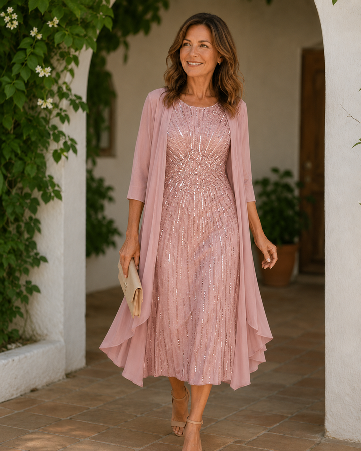 Ardelisse - Elegantes Set aus Maxikleid und Mantel