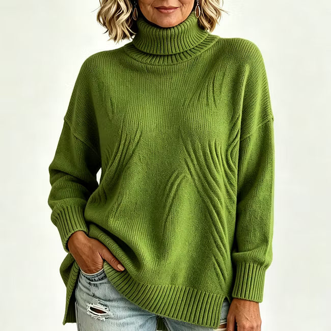 Bettina - Lässiger Strickpullover mit langen Ärmeln