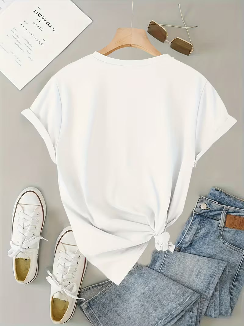Sarai - T-Shirt mit Kaffeeherz-Print