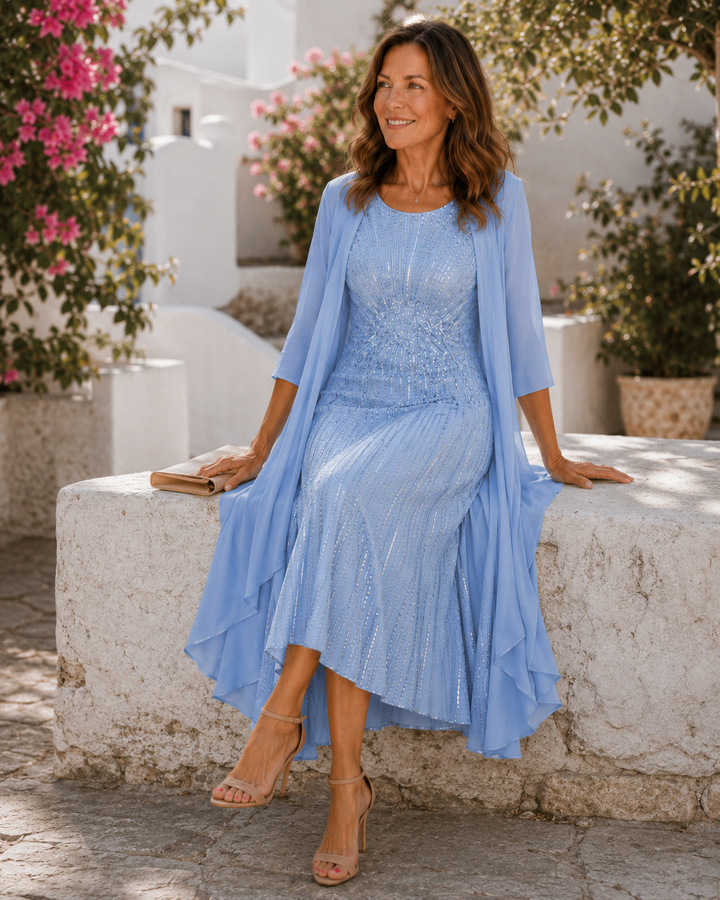 Ardelisse - Elegantes Set aus Maxikleid und Mantel